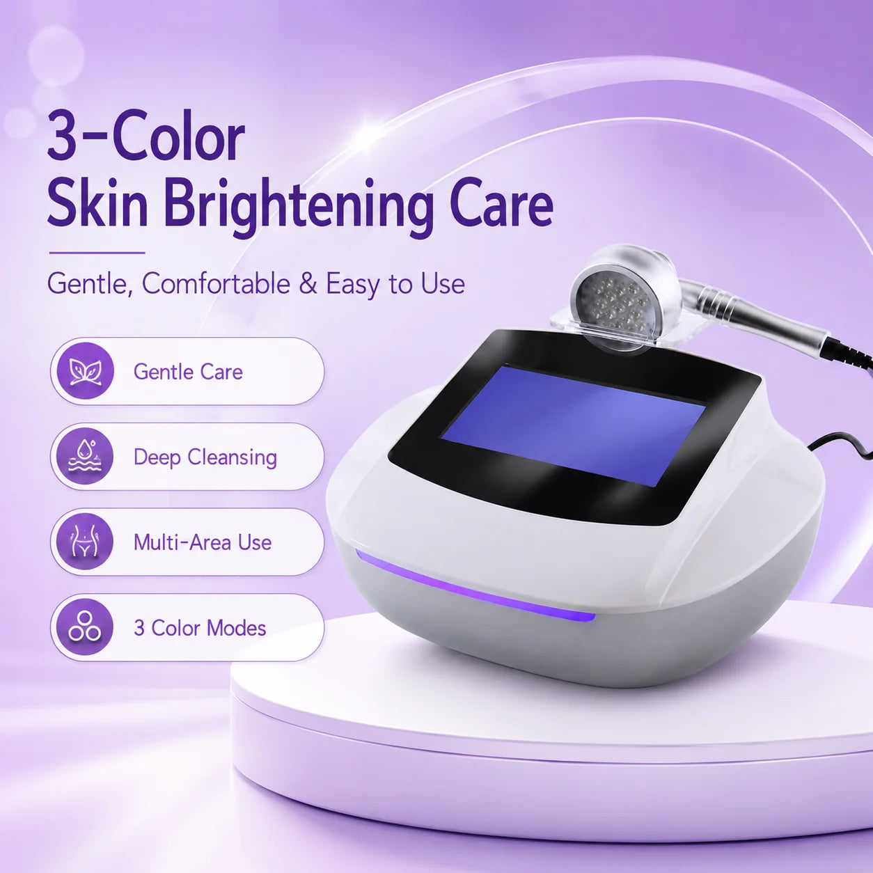 LED Light Wave Vacuum Beauty Device for Body Care
