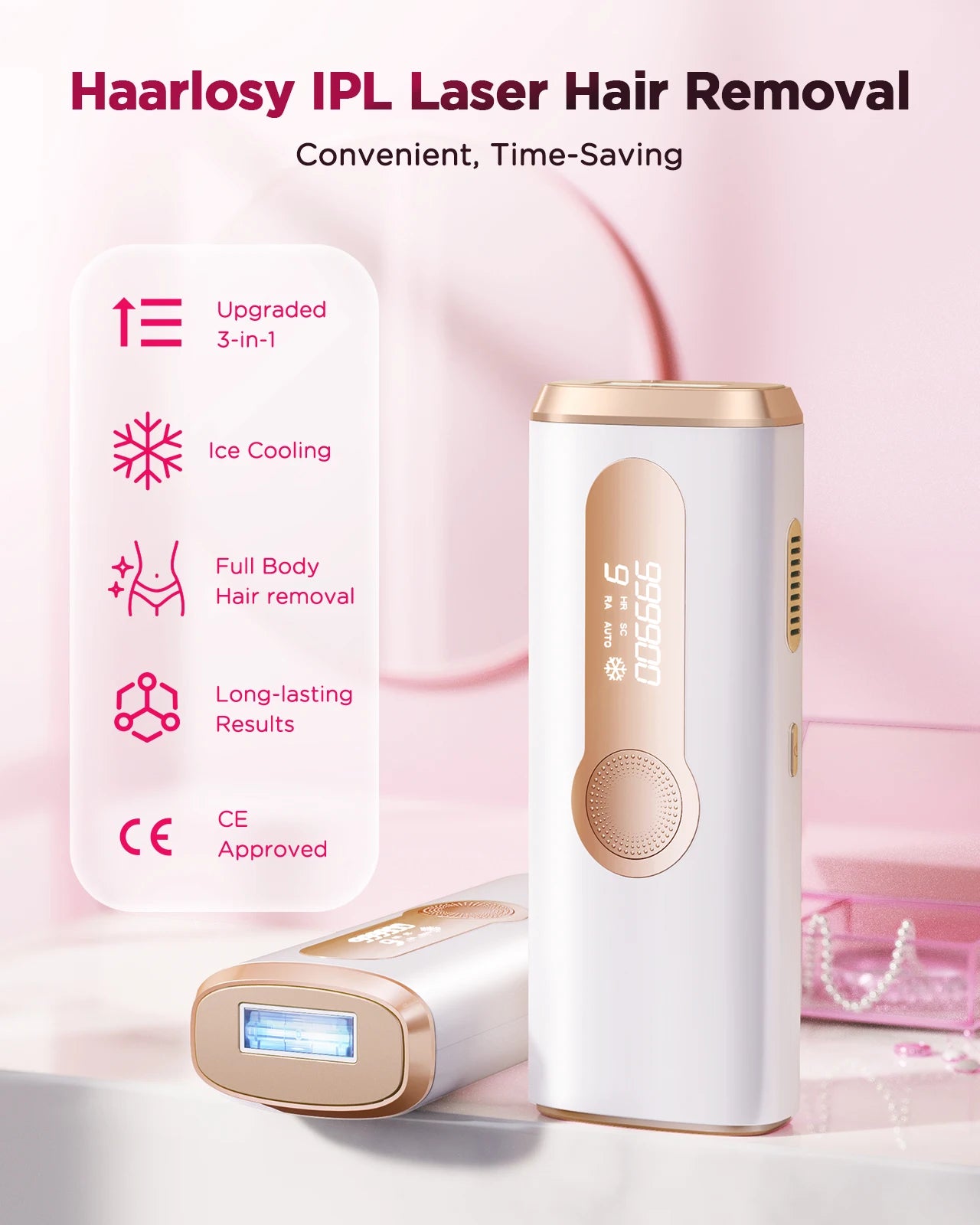 IPL Laser Hair Removal Device – At-Home Full Body Epilator