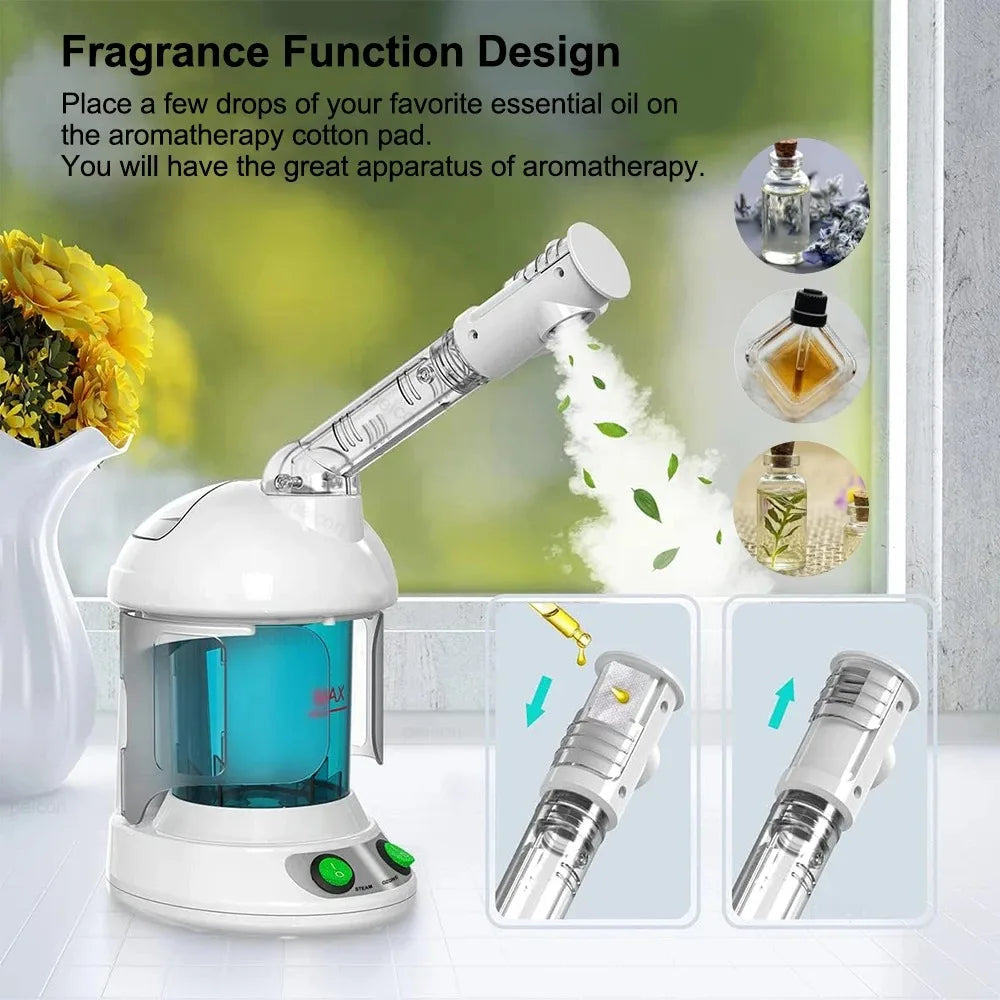 Portable Ionic Facial Steamer for Deep Hydration