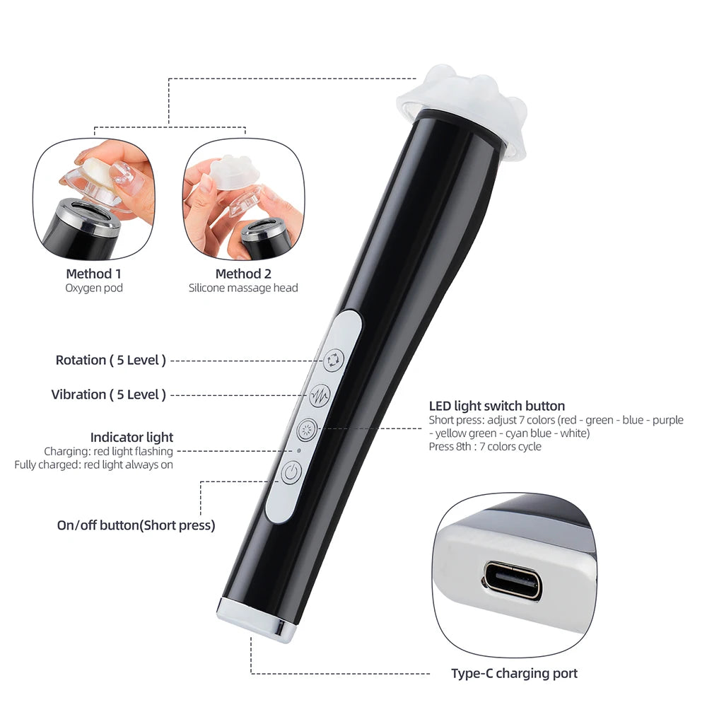 CO2 Oxygen Bubble Facial Pen – Portable Skin Tightening