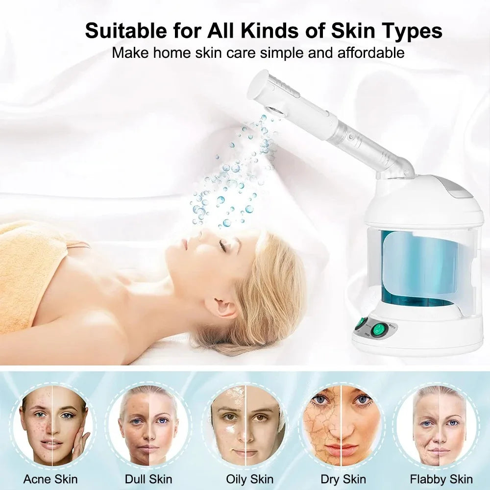 Portable Ionic Facial Steamer for Deep Hydration
