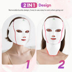 LED Light Therapy Face And Neck Mask – 7-Color Skin Care