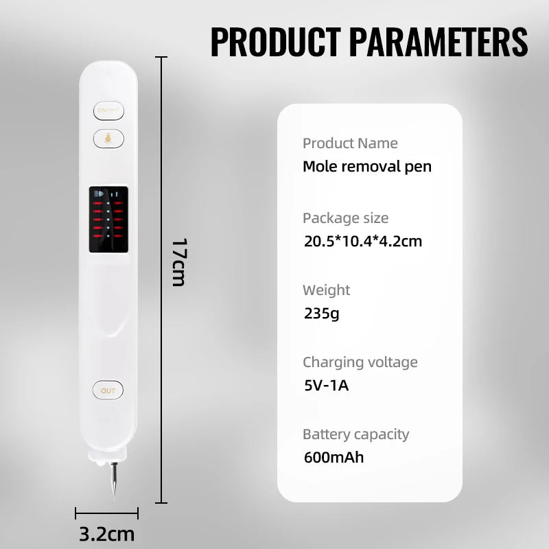 Laser Plasma Skin Care Pen – 10-Level Adjustable