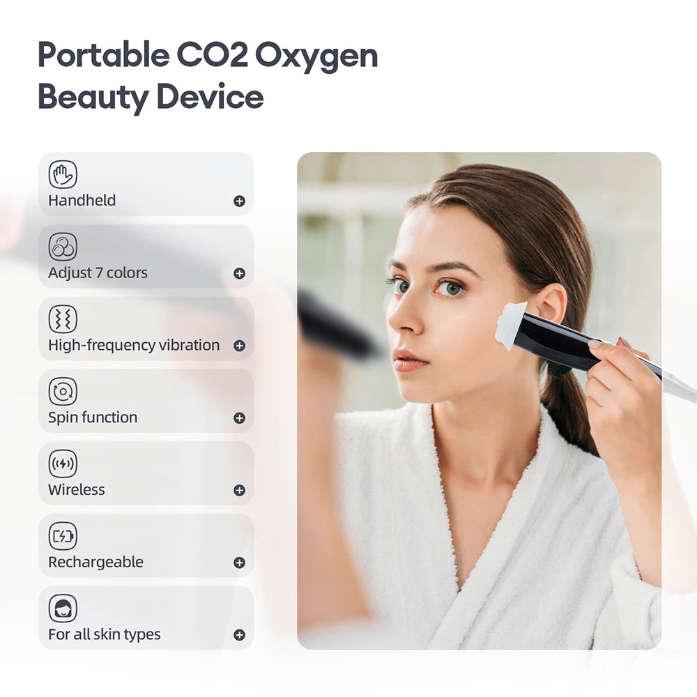 CO2 Oxygen Bubble Facial Pen – Portable Skin Tightening